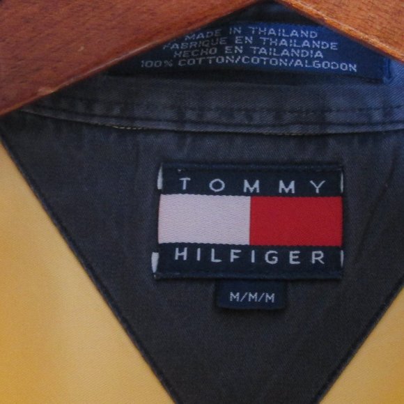 Tommy Hilfiger Mens Yellow Short Sleeve Dress Shirt Size M Pre-worn Grea… - Picture 3 of 6